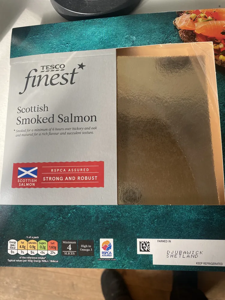 Scottish smoked salmon