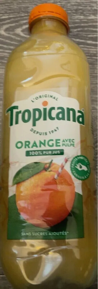 Jus d’orange avec pulpe
