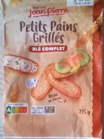 Petits pains grillés au blé complet