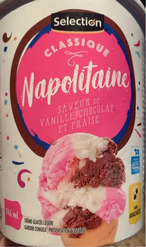 Crème glacée Napolitaine