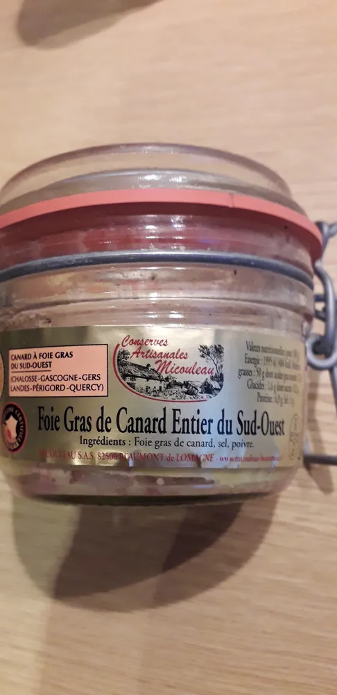 Foie gras de canard entier du Sud Ouest