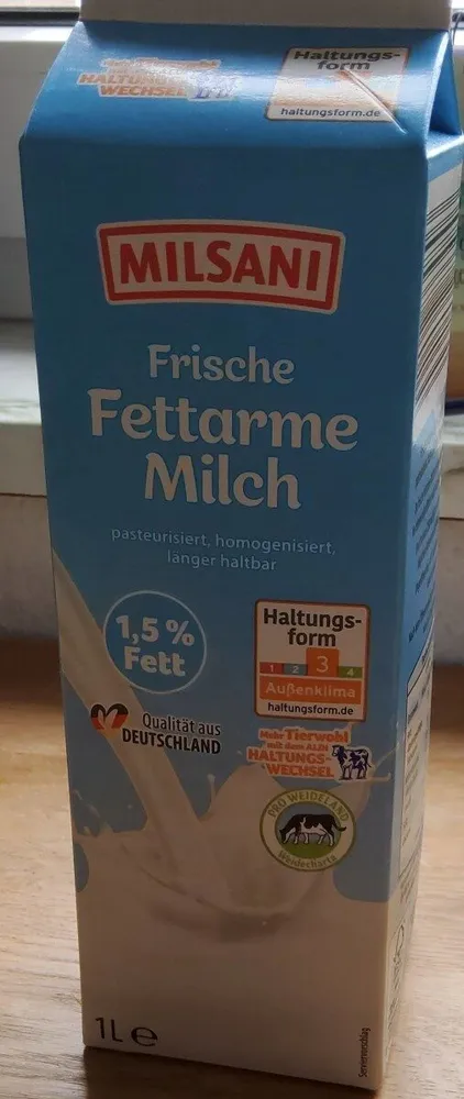Frische fettarme Milch 1,5%