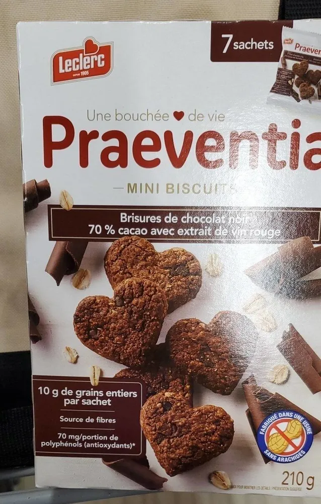 Biscuits brisures chocolat avec extrait vin rouge