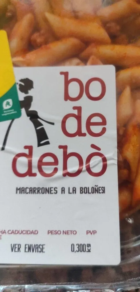 Macarrones Boloñesa