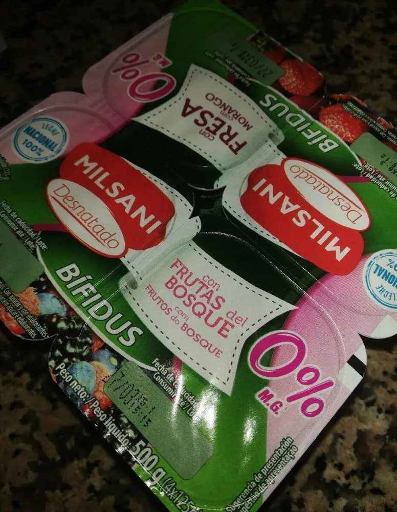 Yogur 0 frutas del bosque