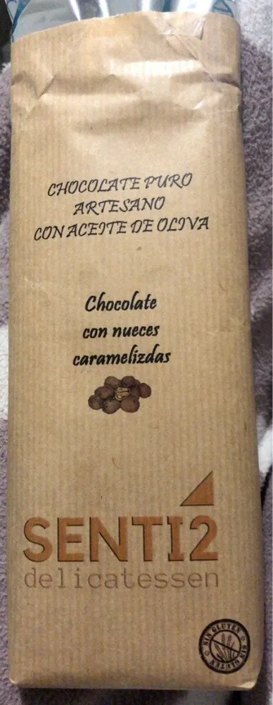 Chocolate con nueces caramelizadas