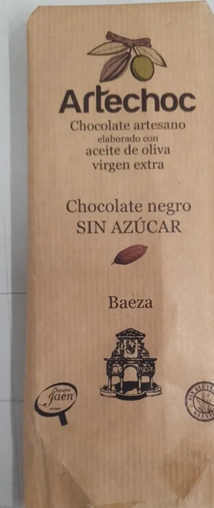 Chocolate negro sin azúcar