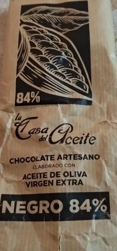 Chocolate negro 84%