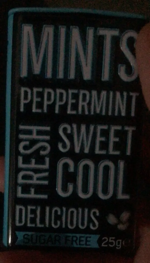 Peppermint mints tin