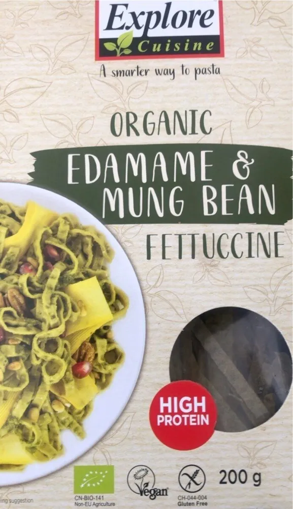 Edamame & mung bean fettuccine