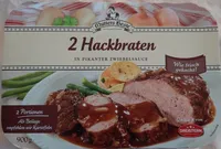 2 Hackbraten in pikanter Zwiebelsauce