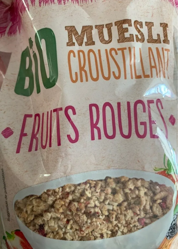 Muesli croustillant fruits touges crownfield