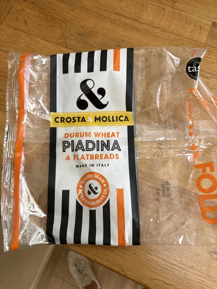 DURUM WHEAT PIADINA 4 FLATBREADS