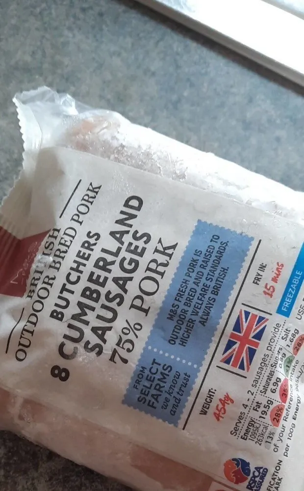 Cumberland sausages