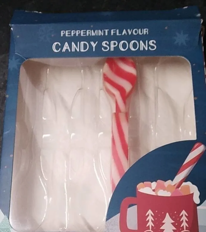 Peppermint flavor candy spoon