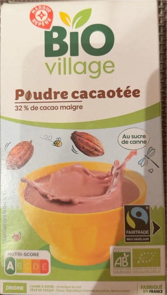 Poudre cacaotée