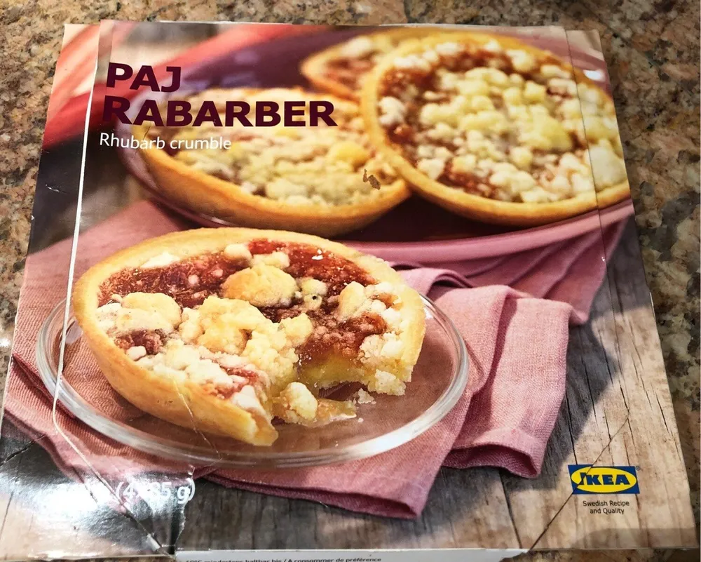 Crumble à la rhubarbe