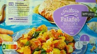 Falafel-Bällchen mit Süsskartoffeln in Tomatensauce