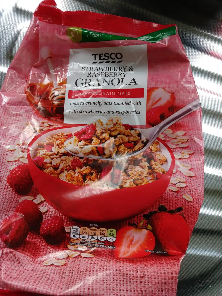 Strawberry and Raspberry Granola