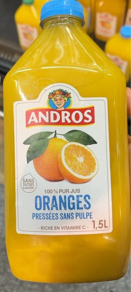 Jus d’orange sans pulpe
