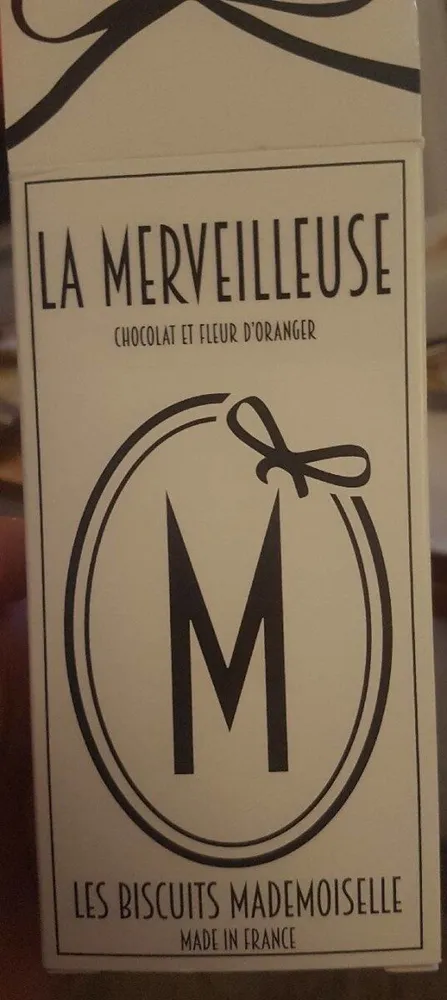Biscuits Mademoiselle chocolat et fleur d'oranger