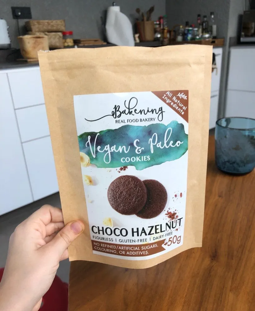 Vegan & paleo cookies choco hazelnut