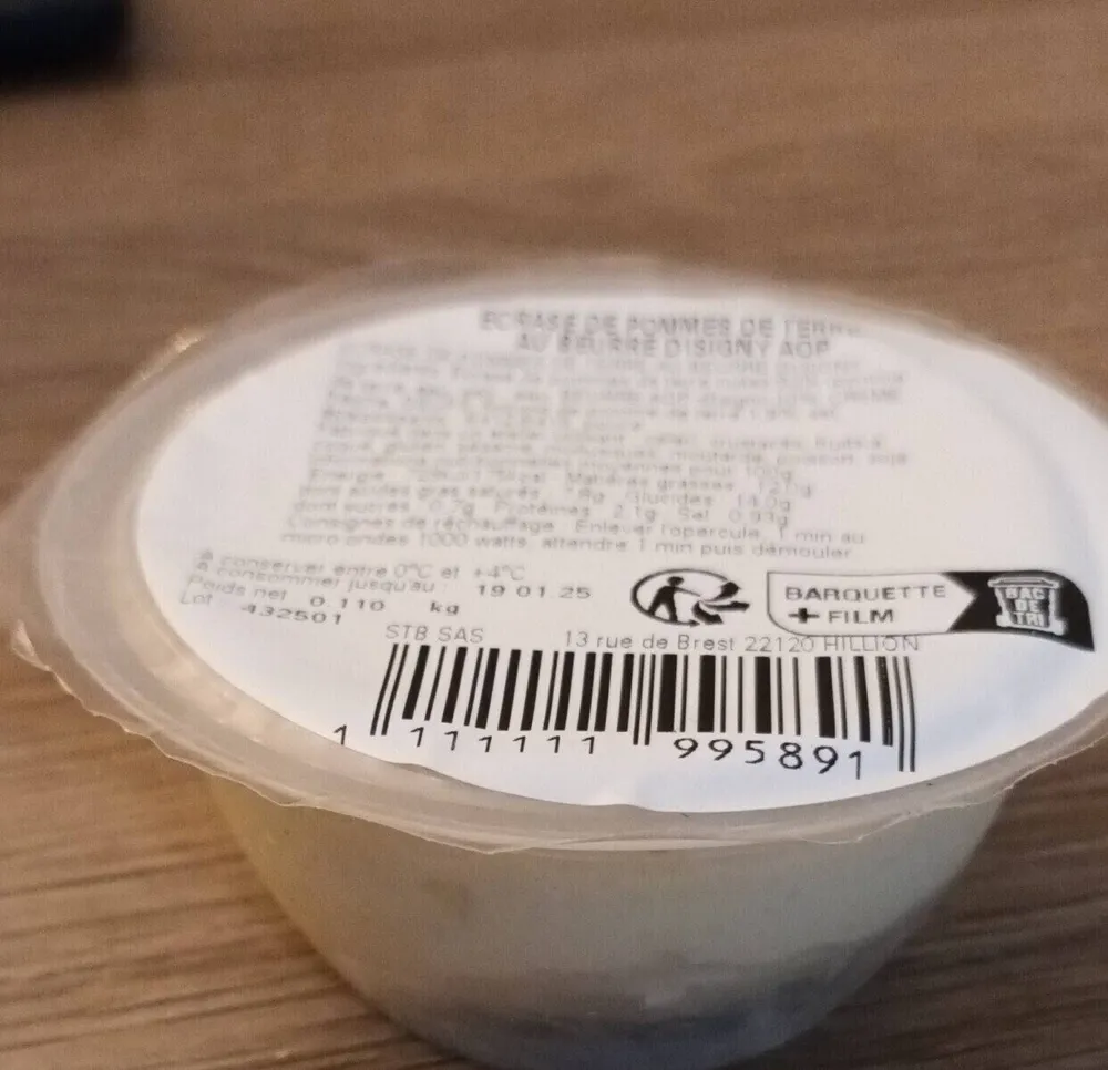 ÉCRASÉ DE POMMES DE TERRE AU BEURRE D'ISIGNY AOP