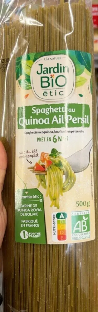 Spaghettis au Quinoa, ail, persil