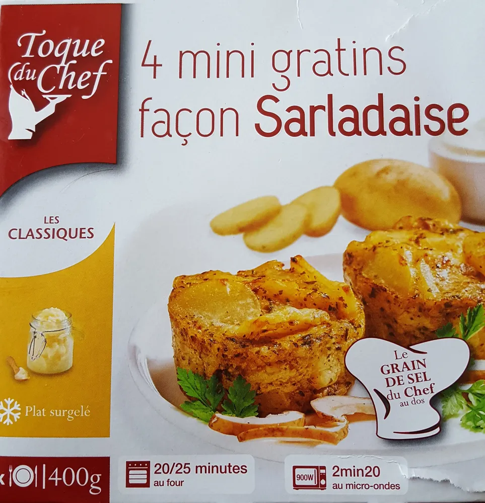 4 mini gratins façon Sarladaise