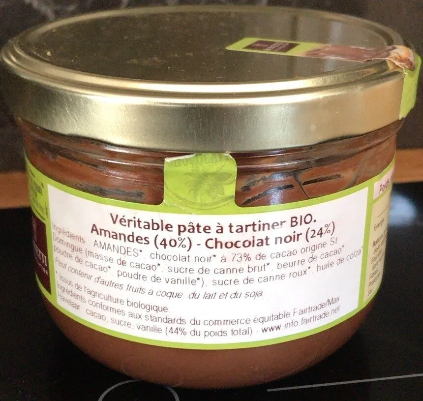 Véritable pâte a tartiner bio