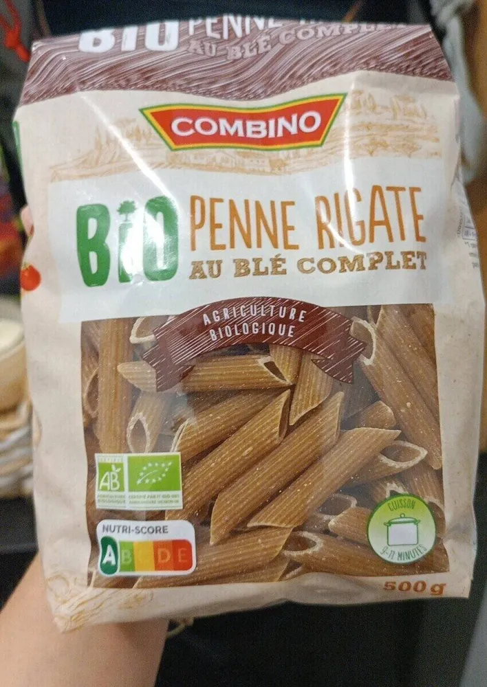 Penne rigate au blé complet bio