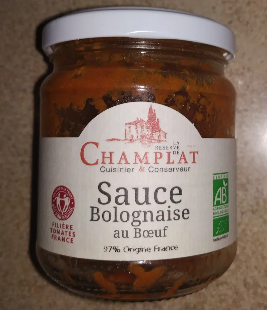 Sauce bolognaise au boeuf