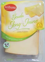 Gouda jeune tranches