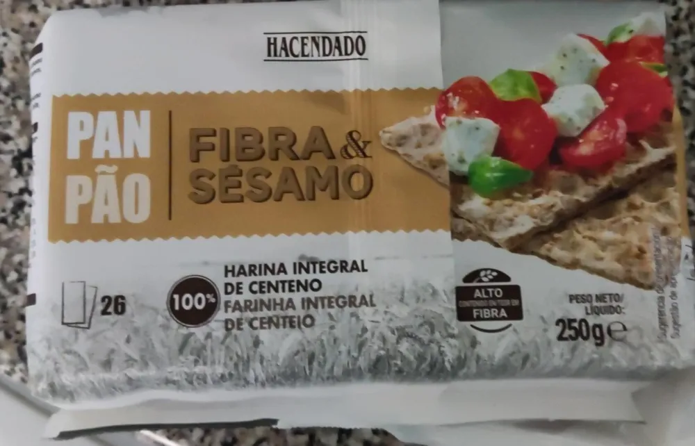 Pan fibra y sesamo