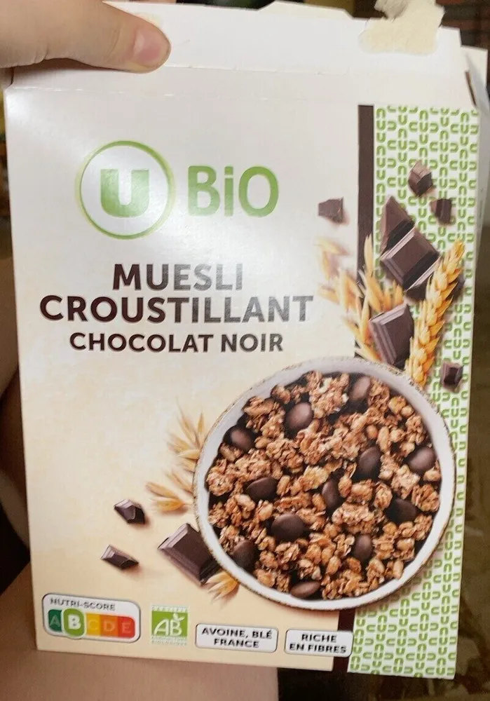 Musli croustillant au chocolat noir