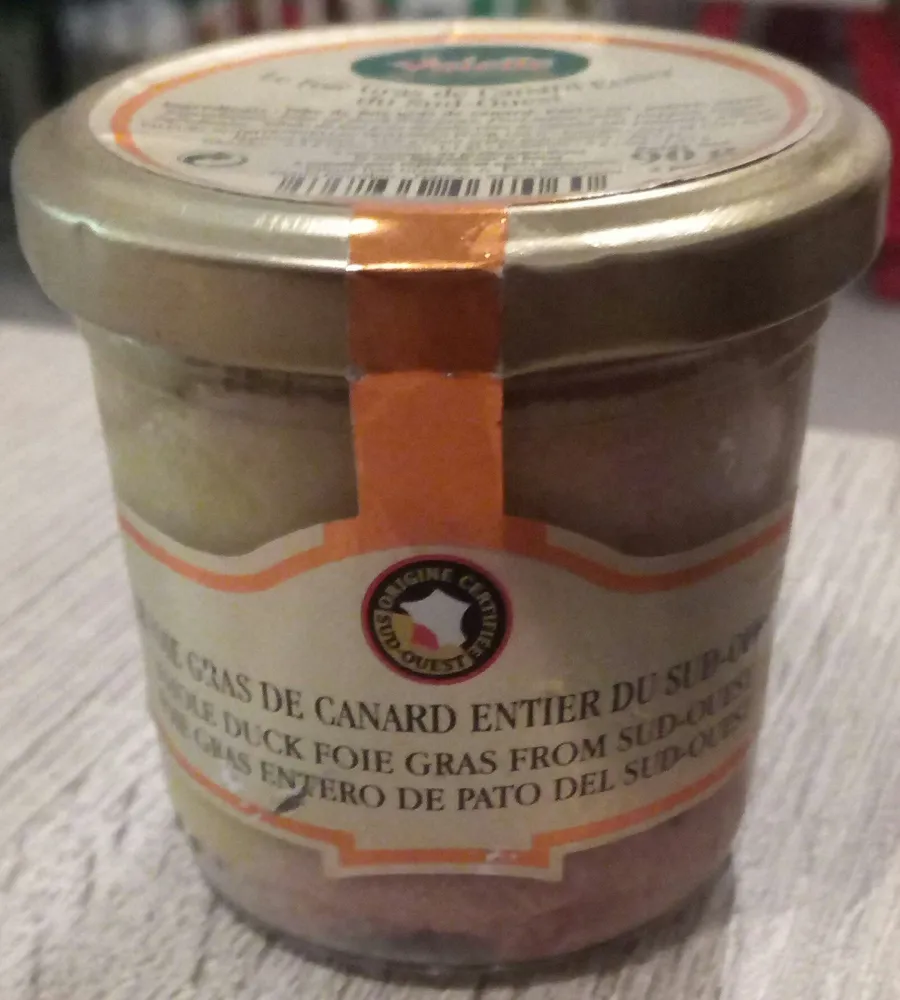 le foie gras de canard entier du sud ouest