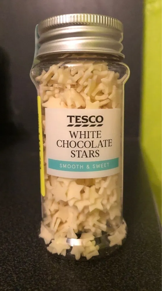 White chocolate stars