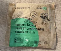 Trio de légumes verts et champignons grillés