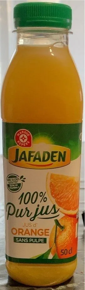 Jafaden 100% pur jus d’orange sans pulpe