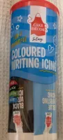 Coloured writing icing