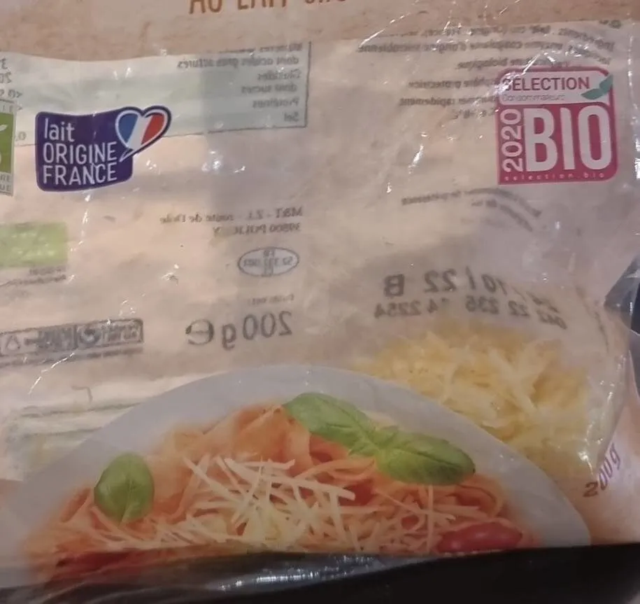 Emmental bio français râpé au lait cru