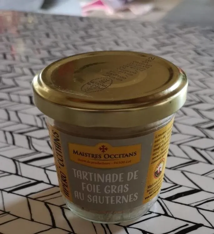 Tartinade de foie gras au sauternes