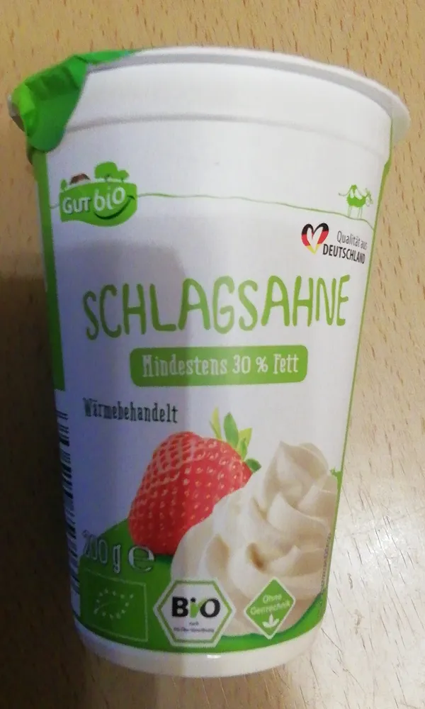 Bio-Schlagsahne 30% Fett