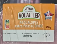 Escalopes extra-fines de dinde