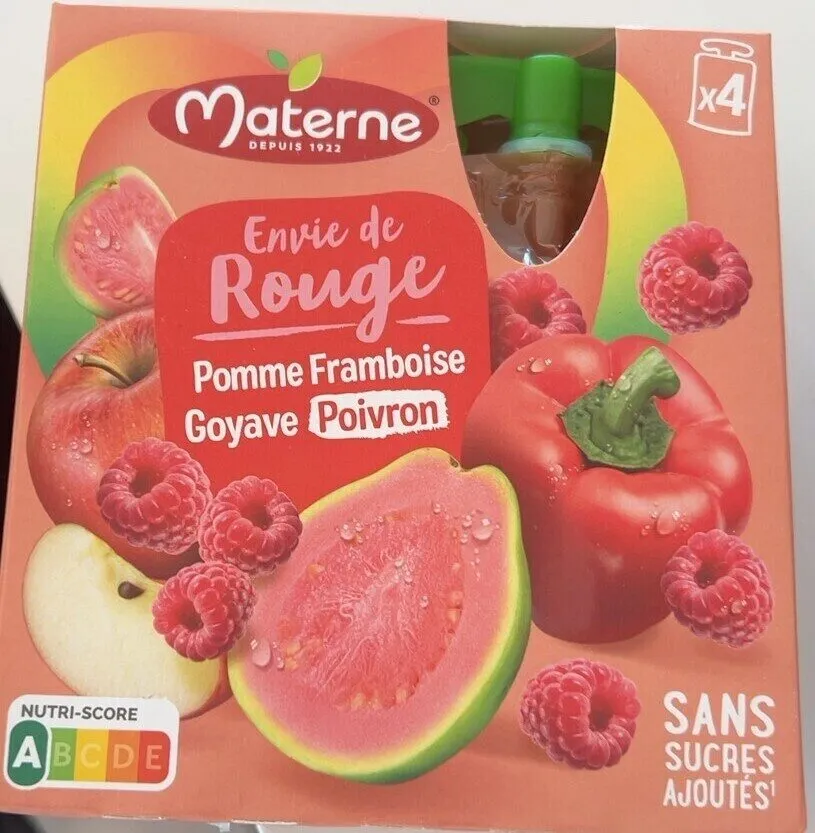 Pomme framboise goyave poivron