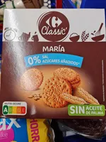 Galletas María sin sal y sin azúcares añadidos