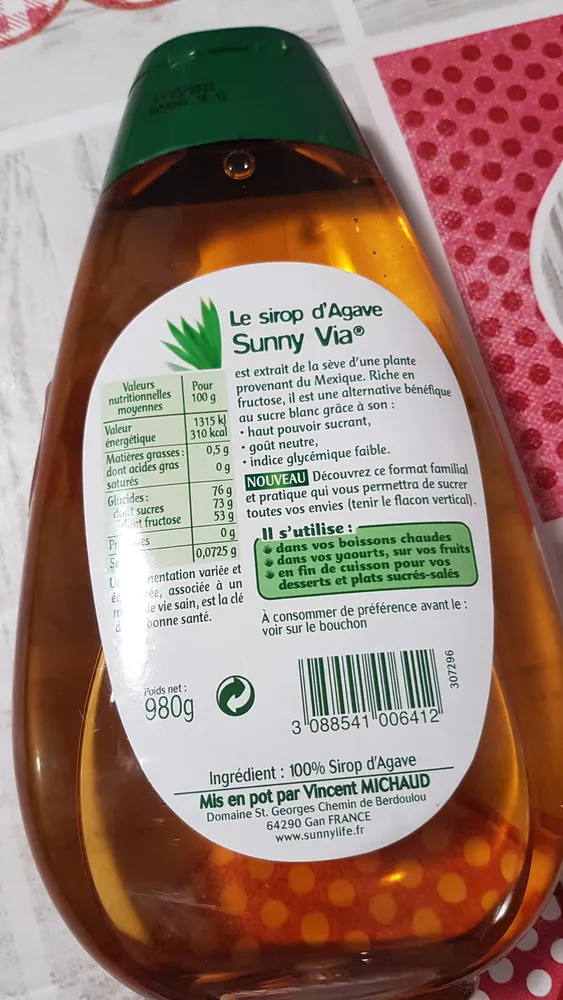 sunny via sirop d'agave