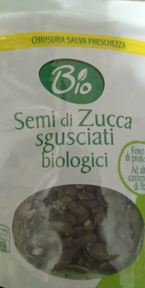 Semi di zucca sgusciati biologici