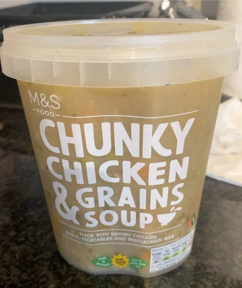 Chunky chicken soup