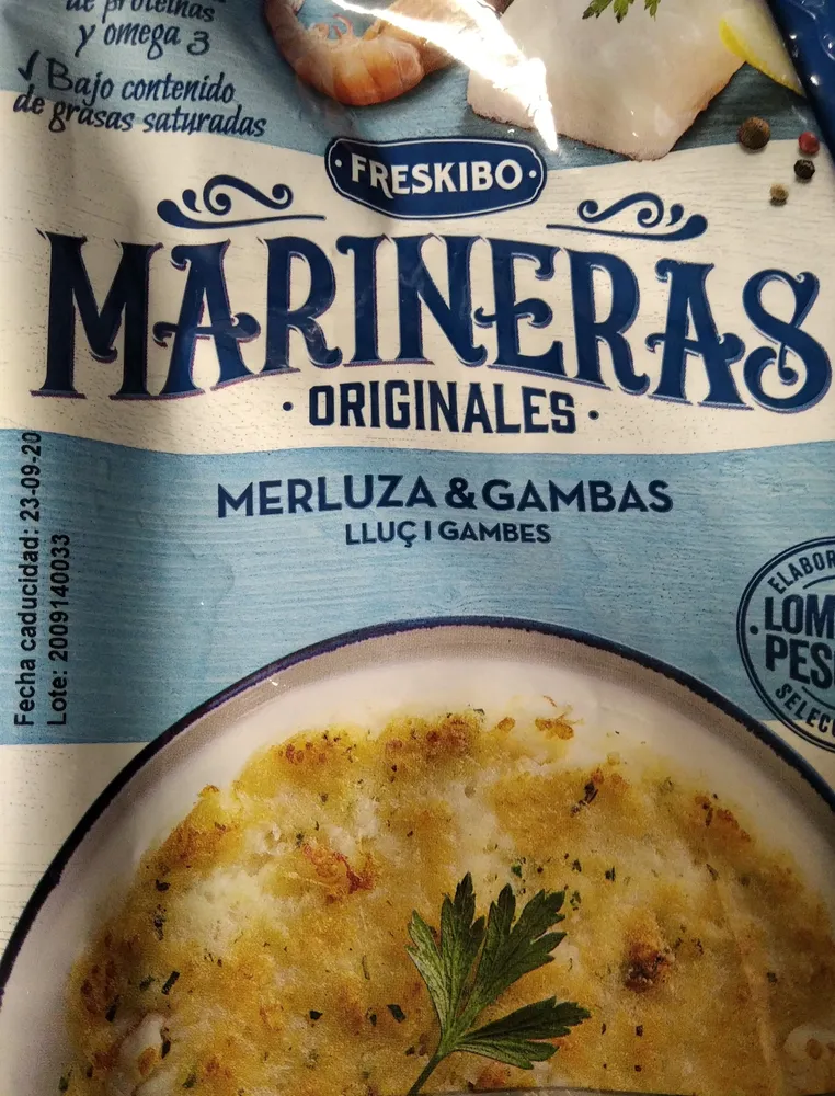 Marineras merluza y gambas